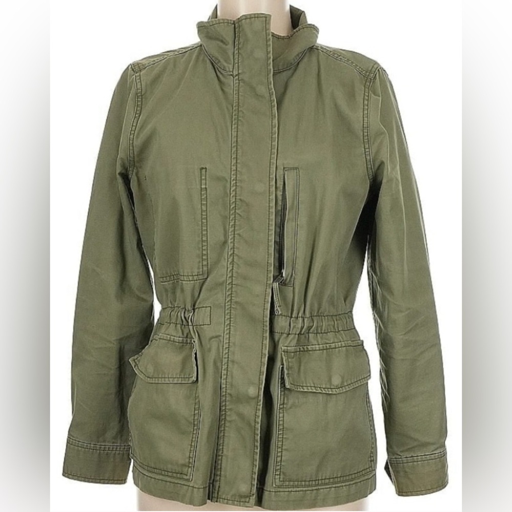 Madewell Green Utility Jacket with Stand-Up Collar - Picture 6 of 6